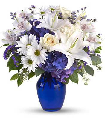 Beautiful in Blue from Racanello Florist in Stamford, CT